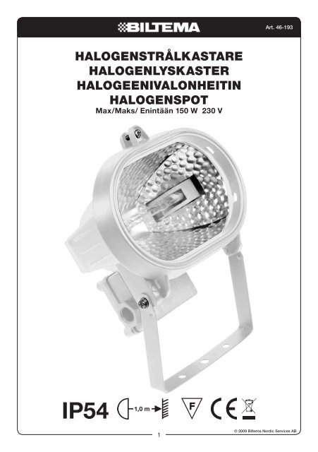 Halogenstrålkastare biltema Halogenstrålkastare biltema