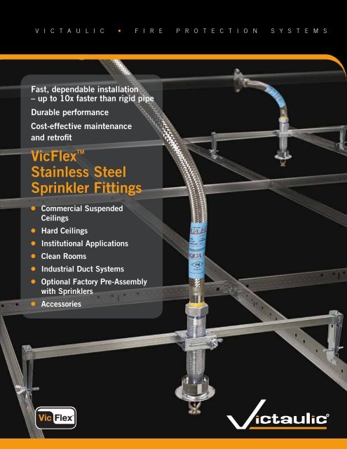 VicFlexTM Stainless Steel Sprinkler Fittings - Victaulic