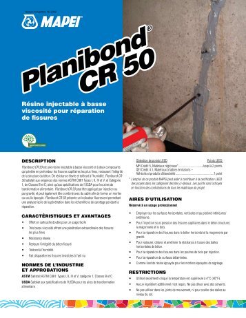 Planibond CR 50 Planibond CR 50 - Mapei