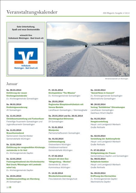 Alb Magazin - Ausgabe Kispel Lauter 4/2013 