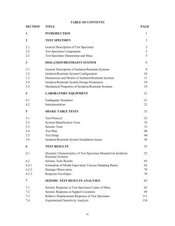 ix TABLE OF CONTENTS SECTION TITLE PAGE 1 ... - MCEER