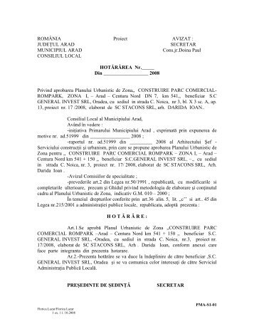PrimÄria Municipiului Arad