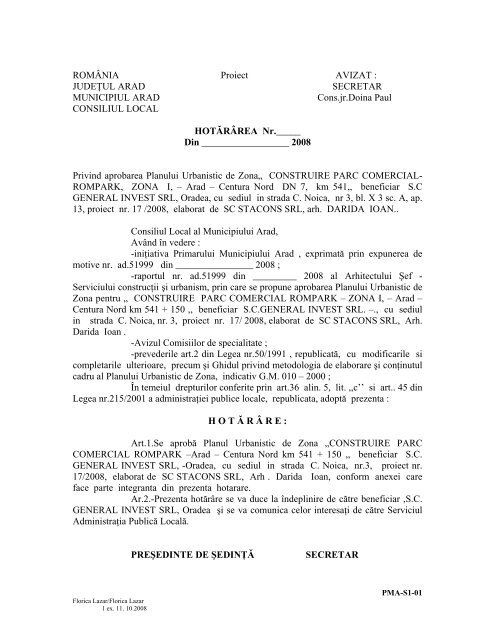 PrimÄria Municipiului Arad