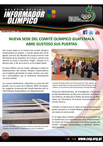 boletin-045 - Comite Olimpico Guatemalteco