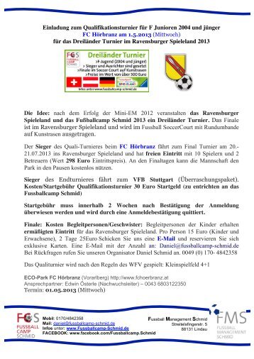 Einladung Vereine FC Hörbranz - VFV