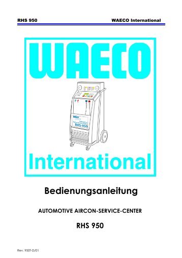 Bedienungsanleitung - WAECO - AirCon Service