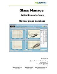 Glass Manager Manual - WinLens