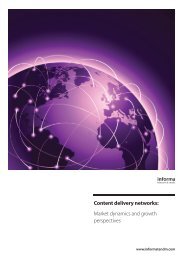 Market dynamics and growth perspectives - Informa Telecoms & Media