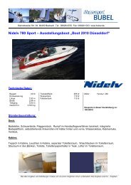 Nidelv 780 Sport – Ausstellungsboot „Boot 2010 Düsseldorf“