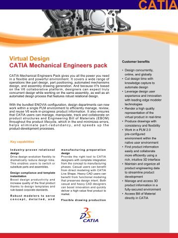 CATIA Mechanical Engineers Pack