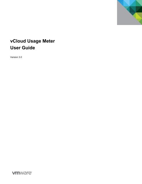 vCloud Usage Meter User Guide uction - VMware Communities