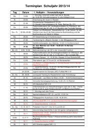 Terminplan Schuljahr 2013/14 - Leibnizschule - Schulen