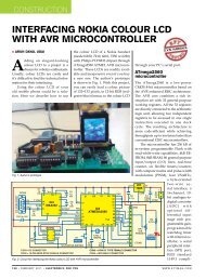 interfAcing nokiA colour lcD With AVr Microcontroller
