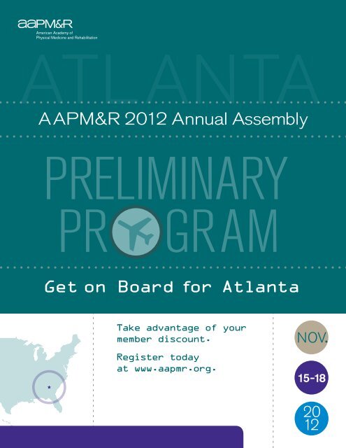 AAPM&R 2012 Annual Assembly PRELIMINARY PR GRAM