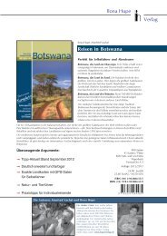 Ilona Hupe Verlag Reisen in Botswana