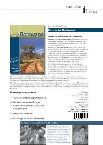 Ilona Hupe Verlag Reisen in Botswana