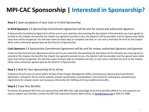 MPI-CAC Sponsorship - Meeting Professionals International ...