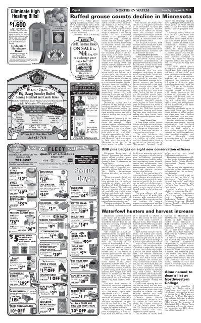 2012 - Thief River Falls Times & Northern Watch