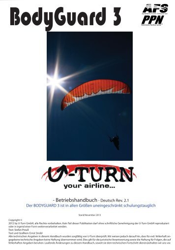 Bodyguard 3 Handbuch rev.2.1. - U-Turn Paragliders