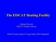 The EISCAT heating facility