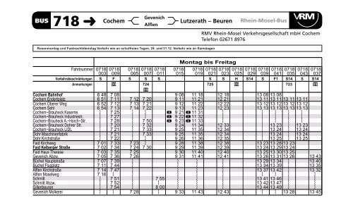 BUS 718 - Verkehrsverbund Rhein-Mosel