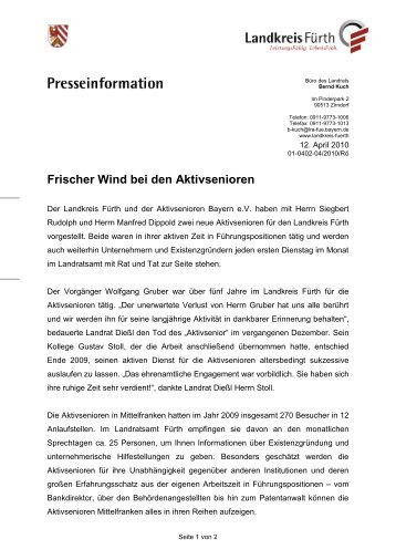 Frischer Wind bei den Aktivsenioren