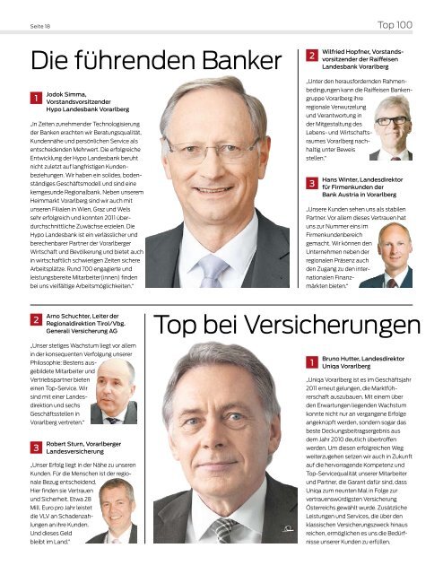 Vn-Wirtschaftspreis: Top 100 - Vorarlberg Online