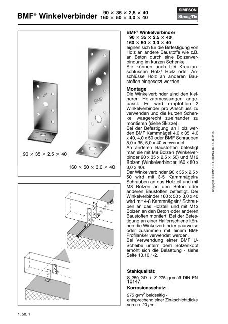 BMFÂ® Winkelverbinder - Simpson Strong-Tie