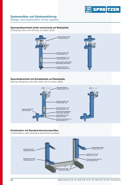 ALUMESS - Spannsysteme, Aufspannvorrichtungen für Messmaschinen - Spreitzer, Gosheim