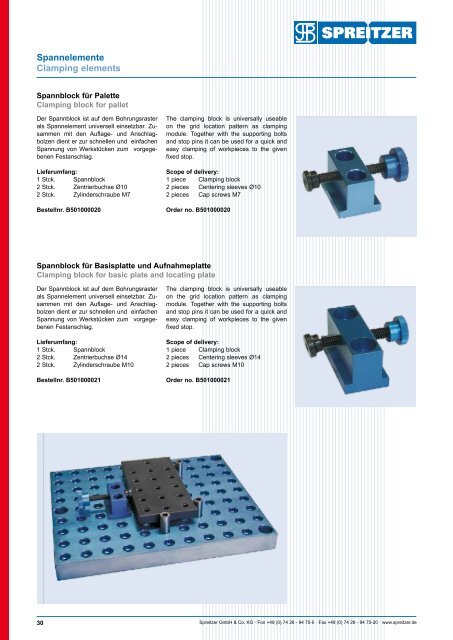 ALUMESS - Spannsysteme, Aufspannvorrichtungen für Messmaschinen - Spreitzer, Gosheim