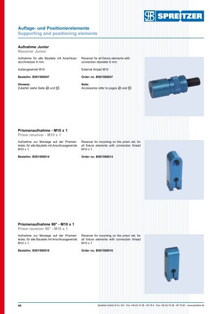 ALUMESS - Spannsysteme, Aufspannvorrichtungen für Messmaschinen - Spreitzer, Gosheim