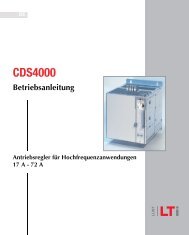 CDS4000 Antriebsregler für ... - DEIRING Gmbh