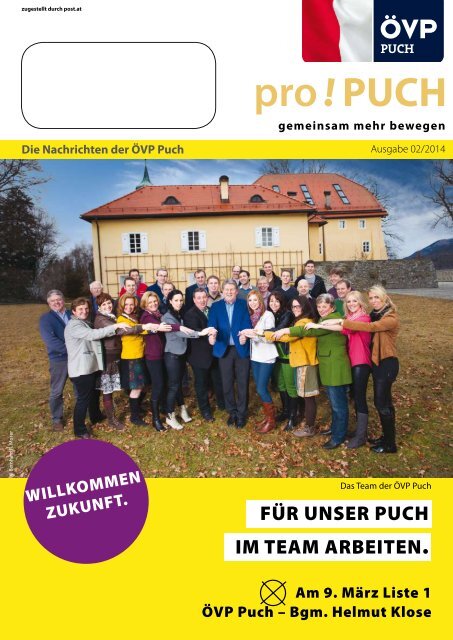 FÜR UNSER PUCH IM TEAM ARBEITEN.