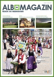 Alb Magazin - Ausgabe Heidengraben 3/2013