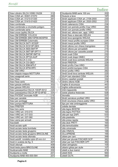 Catalogo Ferrofil 25/02/2014