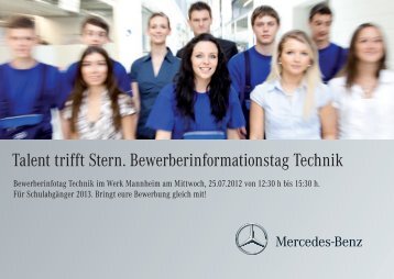 Bewerberinfotag Technik - Daimler