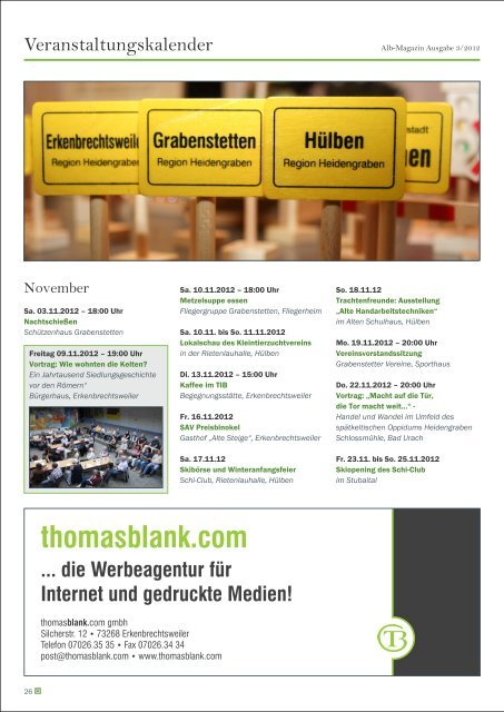 Alb Magazin - Ausgabe Heidengraben 3/2012