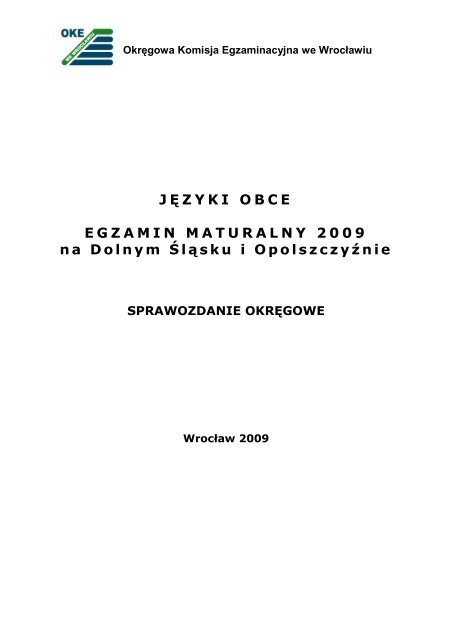 JÄzyki obce - OkrÄgowa Komisja Egzaminacyjna