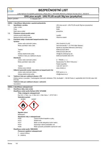 UHU PLUS acrylit 30g box (pryskyÅice)