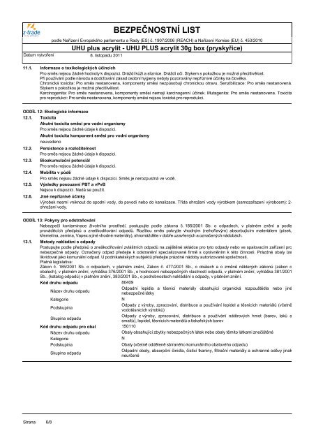 UHU PLUS acrylit 30g box (pryskyÅice)