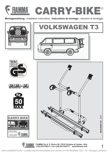 VOLKSWAGEN T3 - Westfalia T25 / T3 / Vanagon Info Site