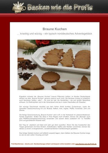 Braune Kuchen - Backen wie die Profis