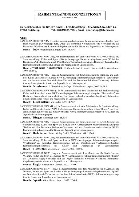 Liste Rahmentrainingspläne (pdf)