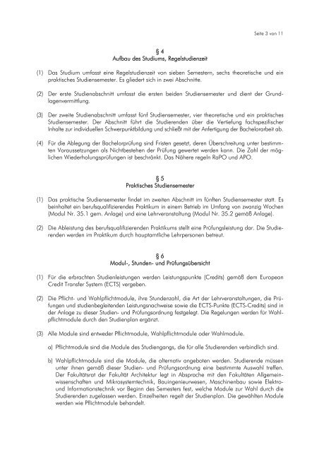 Konsolidierte (nicht amtliche) Fassung in Form der Änderungssatzung