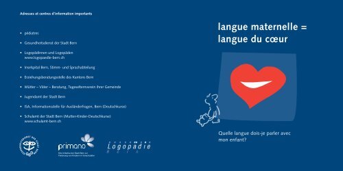langue maternelle = langue du cœur - Buchstart