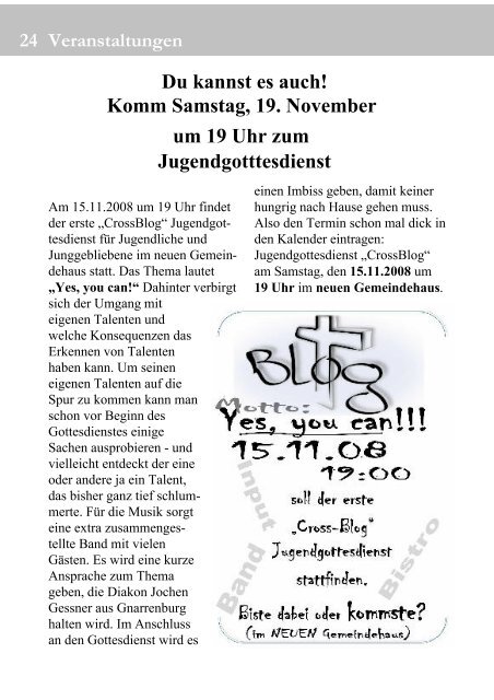 Gemeindebrief (Oktober 2008) - Heeslinger