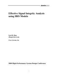 Effective Signal Integrity Analysis using IBIS Models - VHDL ...