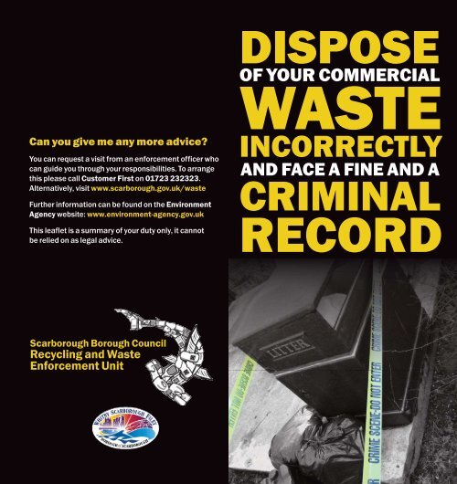 Commercial Waste Scarborough Borough Council