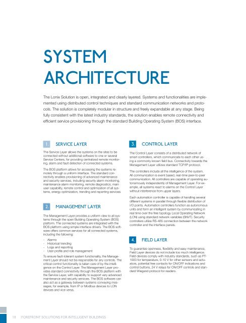 LONIX SOLUTION CATALOGUE