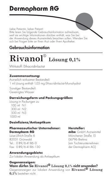 Rivanol - Dermapharm AG